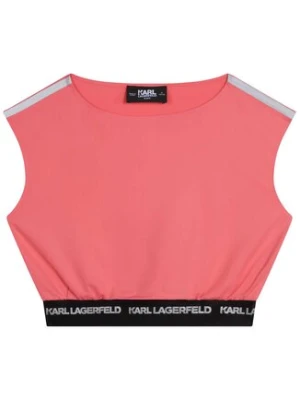 Karl Lagerfeld Kids Top Z15410 D Czerwony Regular Fit