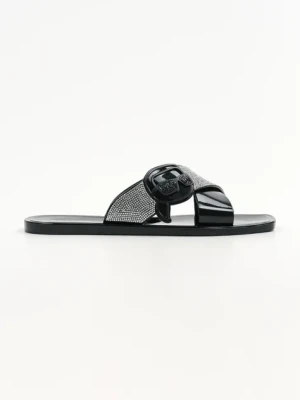 Karl Lagerfeld klapki JELLY III damskie kolor czarny KL80004S