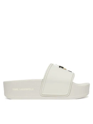 KARL LAGERFELD Klapki Kondo Maxi KL80805A Biały