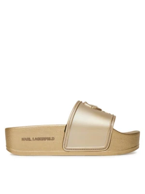 KARL LAGERFELD Klapki Kondo Maxi KL80819M Złoty