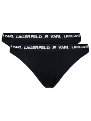 KARL LAGERFELD Komplet 2 par fig klasycznych Logo Set 211W2127 Czarny