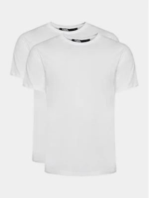 KARL LAGERFELD Komplet 2 t-shirtów 765000 500298 Biały Slim Fit