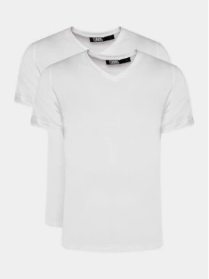 KARL LAGERFELD Komplet 2 t-shirtów 765001 500298 Biały Slim Fit