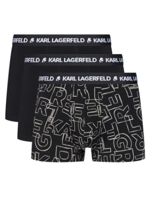 KARL LAGERFELD Komplet 3 par bokserek A3M47014 Czarny
