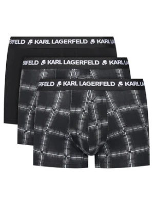 KARL LAGERFELD Komplet 3 par bokserek A4M47002 Czarny