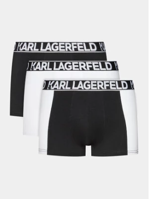 KARL LAGERFELD Komplet 3 par bokserek Full Elastic Trunk Set (3X) 235M2113 Czarny