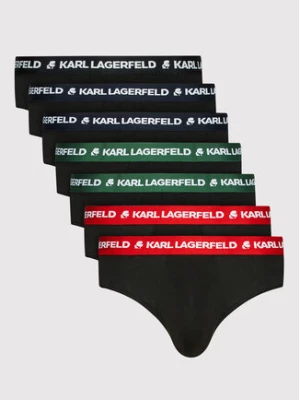 KARL LAGERFELD Komplet 7 par slipów 220M2126 Czarny