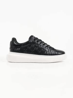 Karl Lagerfeld Kore sneakersy męskie skórzane czarny