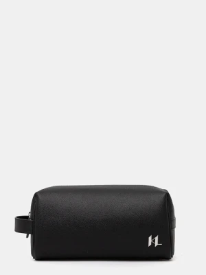 Karl Lagerfeld kosmetyczka skórzana K/MONOGRAM kolor czarny A3M32046