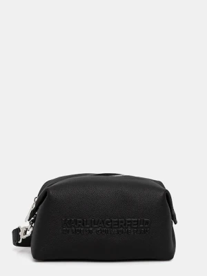 Karl Lagerfeld kosmetyczka skórzana kolor czarny A3M32053