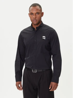 KARL LAGERFELD Koszula 605911 554671 Czarny Slim Fit