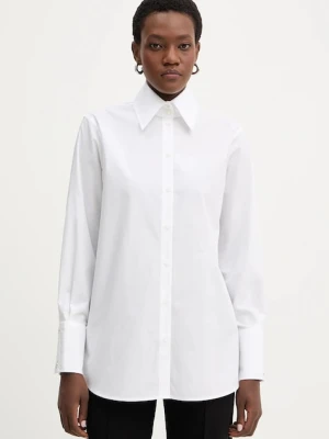 Karl Lagerfeld koszula bawełniana damska kolor biały regular z kołnierzykiem klasycznym B1W11010