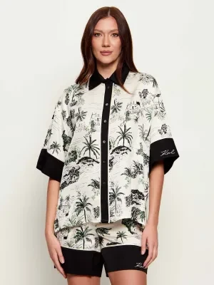 Karl Lagerfeld Koszula Fluid | Loose fit