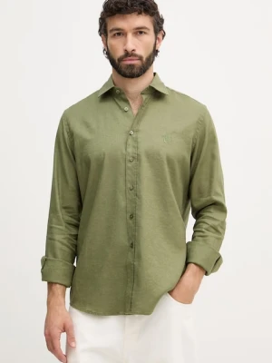 Karl Lagerfeld koszula męska z lnem