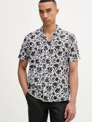 Karl Lagerfeld koszula męska z lnu MODERN FIT 1/2