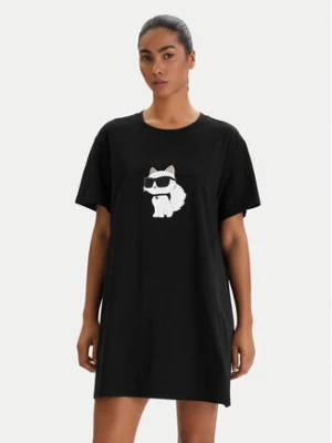 KARL LAGERFELD Koszula nocna B1W45003 Czarny Relaxed Fit
