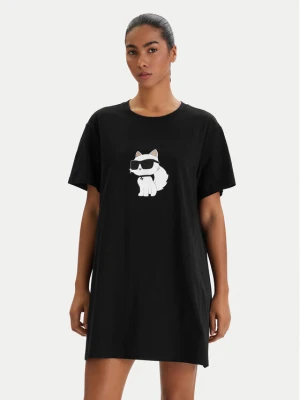 KARL LAGERFELD Koszula nocna B1W45003 Czarny Relaxed Fit