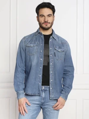 Karl Lagerfeld Koszula | Regular Fit | denim