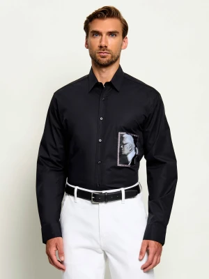 Karl Lagerfeld Koszula | Relaxed fit czarny