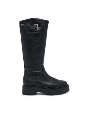 KARL LAGERFELD Kozaki Burly Biker KL43490W Czarny