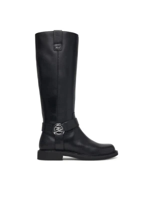 KARL LAGERFELD Kozaki Sadie KL47496 Czarny