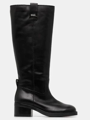 Karl Lagerfeld kozaki skórzane BROOKLYN