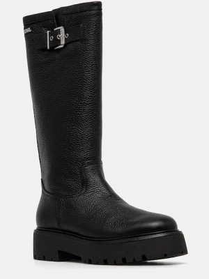 Karl Lagerfeld kozaki skórzane BURLY BIKER