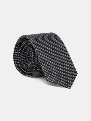 Karl Lagerfeld krawat jedwabny kolor czarny 561161.805100