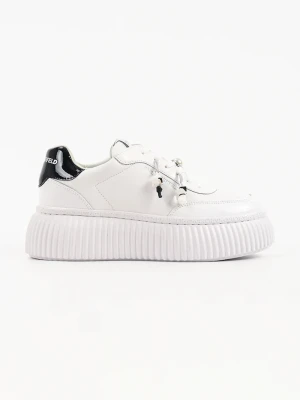 Karl Lagerfeld Kreeper Nft sneakersy damskie skórzane biały