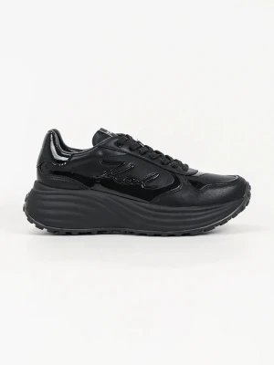 Karl Lagerfeld Krista sneakersy damskie skórzane czarny