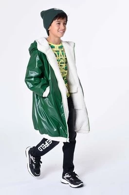 Karl Lagerfeld kurtka dwustronna dziecięca kolor zielony
