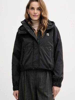 Karl Lagerfeld kurtka IKON kolor czarny przejściowa LWEMP606