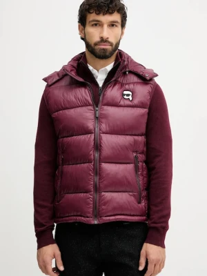 Karl Lagerfeld kurtka kolor bordowy zimowy 554590.505023