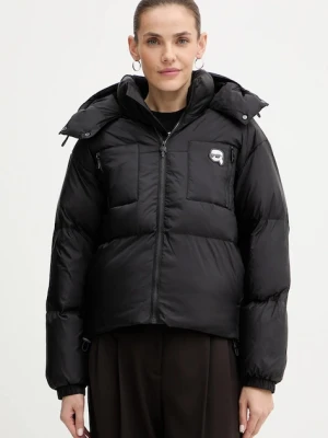 Karl Lagerfeld kurtka puchowa IKON kolor czarny zimowa A3W15020