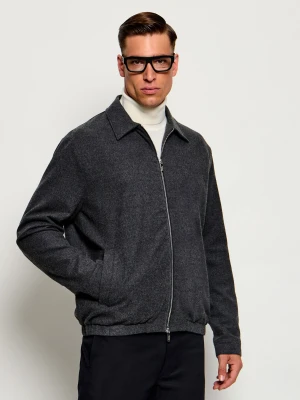 Karl Lagerfeld Kurtka | Regular Fit | z dodatkiem wełny grafitowy
