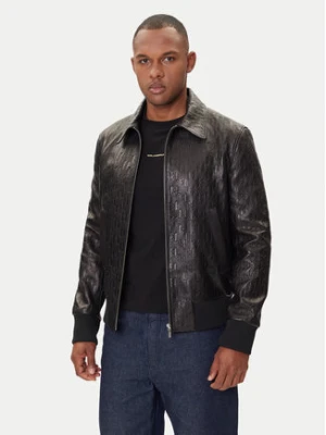 KARL LAGERFELD Kurtka skórzana 555000 554400 Czarny Regular Fit