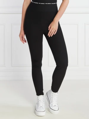 Karl Lagerfeld Legginsy jersey punto | Extra slim fit