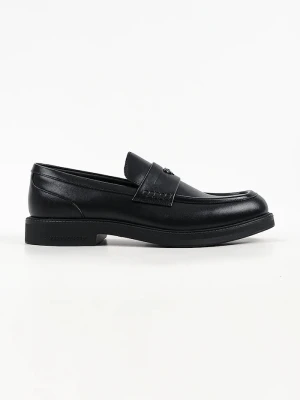 Karl Lagerfeld loafersy męskie skórzane Kai czarny