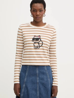 Karl Lagerfeld longsleeve bawełniany IKON