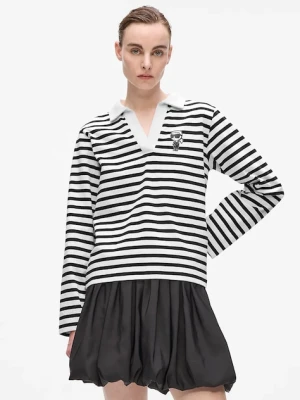 Karl Lagerfeld longsleeve bawełniany kolor czarny A4W17081