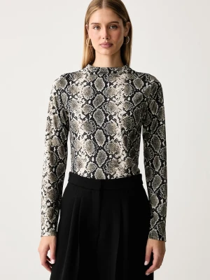 Karl Lagerfeld longsleeve damski beżowy