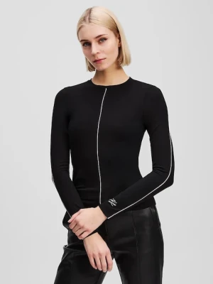 Karl Lagerfeld longsleeve kolor czarny A3W17007