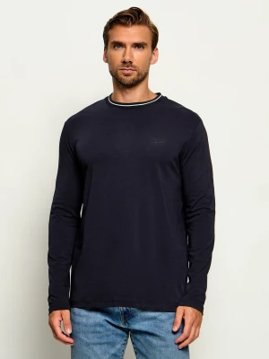 Karl Lagerfeld Longsleeve | Regular Fit granatowy