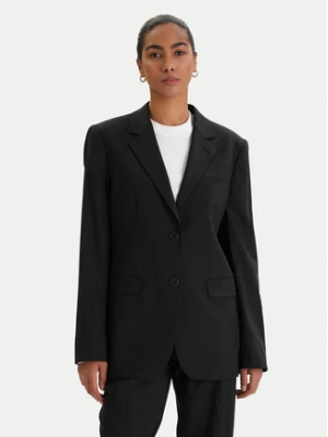 KARL LAGERFELD Marynarka B1W14012 Czarny Relaxed Fit