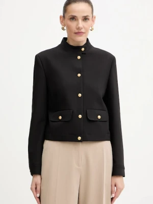 Karl Lagerfeld marynarka kolor czarny jednorzędowa gładka A4W14034