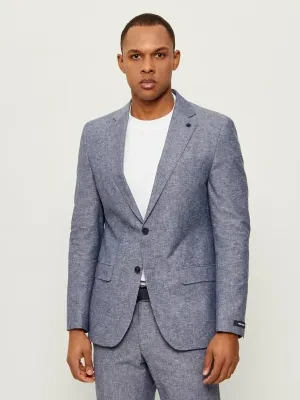 Karl Lagerfeld Marynarka TRACE | Modern fit | z dodatkiem lnu