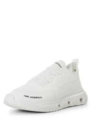 KARL LAGERFELD Męskie buty sportowe - K/KITE RUN Mężczyźni Tekstylia biały jednolity,