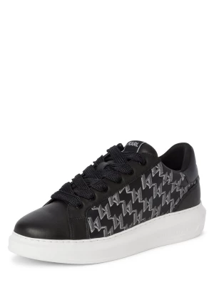 KARL LAGERFELD Męskie buty sportowe Mężczyźni skóra czarny wzorzysty,