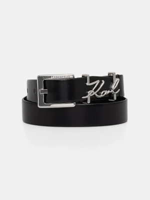 Karl Lagerfeld pasek damski skórzany K/SIGNATURE