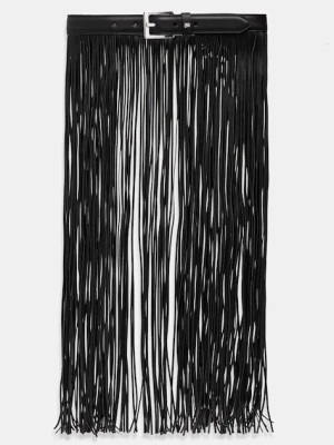 Karl Lagerfeld pasek K/AUTOGRAPH damski kolor czarny B1W33048